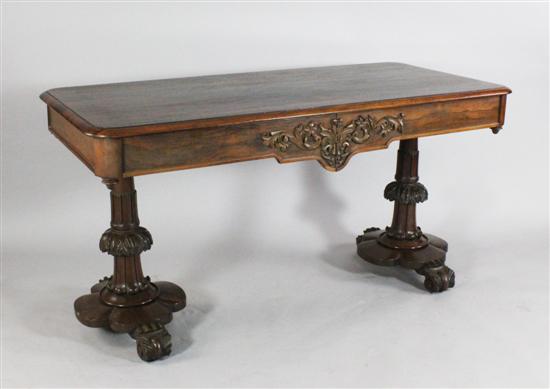 A William IV rosewood library table 1709ca