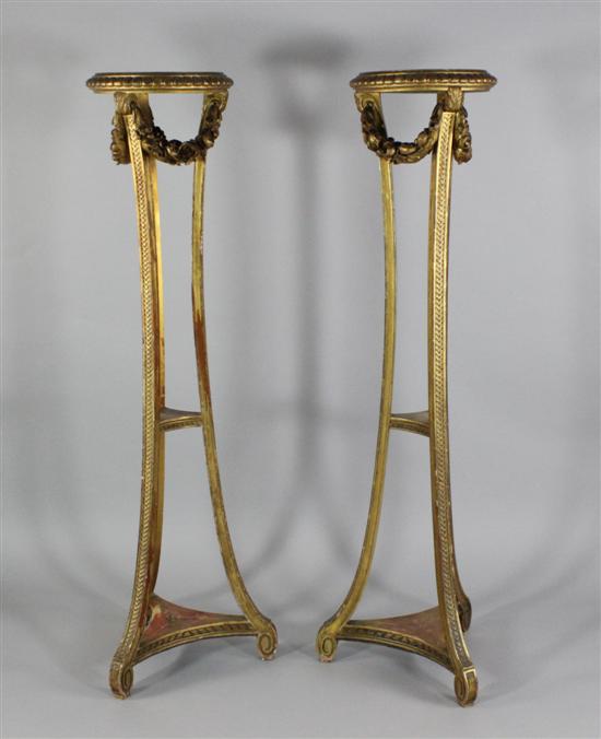 A pair of mid 19th century giltwood
