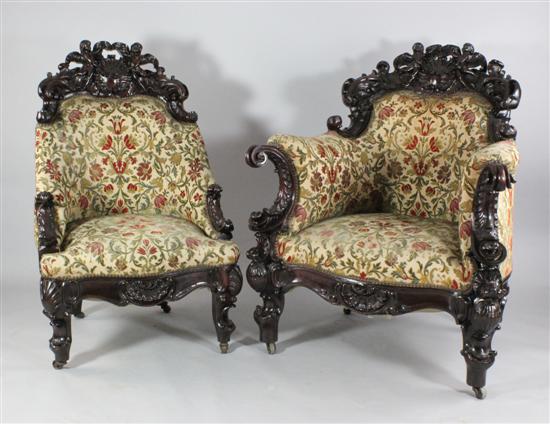 A pair of mid 19th century exhibition