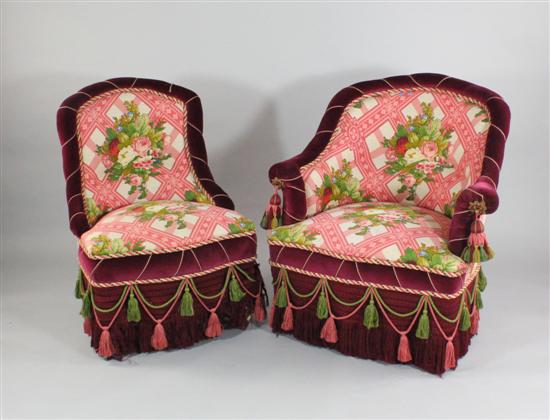 A set of four late Victorian armchairs 1709de