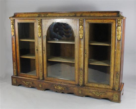 A Victorian walnut and marquetry 1709db