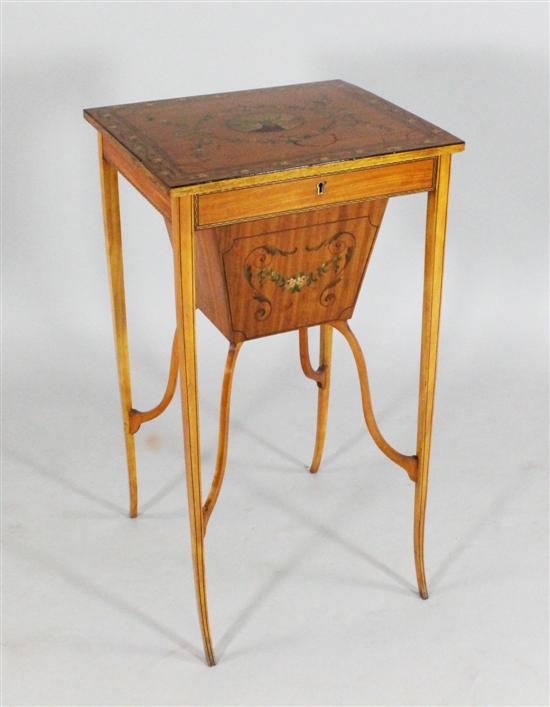 An Edwardian painted satinwood 1709f9