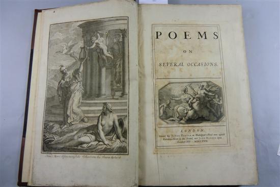 PRIOR M POEMS ON SEVERAL OCCASIONS 170a16
