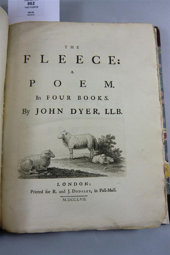 DYER J THE FLEECE A POEM IN FOUR 170a22