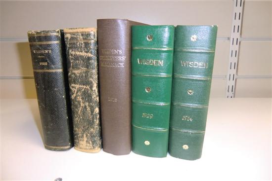 WISDEN (J) CRICKETERS ALMANACKS