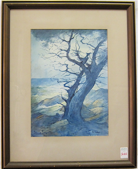 ALFRED HERMAN SCHROFF WATERCOLOR 16e378