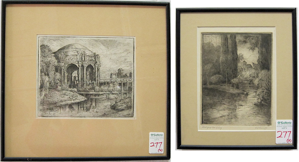 ALFRED HERMAN SCHROFF TWO ETCHINGS 16e383