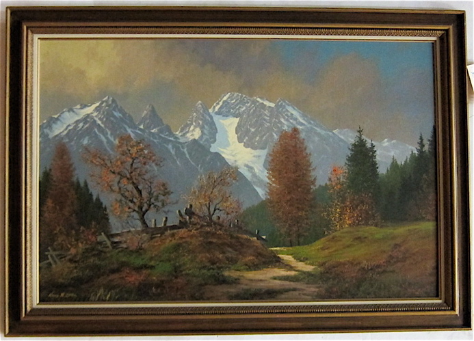 HANS N LIEBL OIL ON CANVAS BOARD 16e3f0