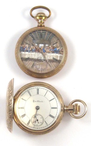 TWO ROCKFORD WATCH CO POCKET WATCHES  16e3fe