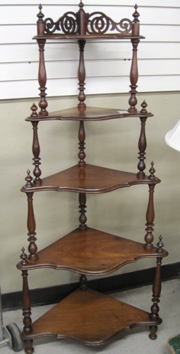 A VICTORIAN WALNUT WHAT NOT STAND 16e45c