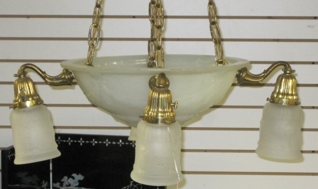 FIVE LIGHT PLAFFONIER LIGHT FIXTURE  16e4bf