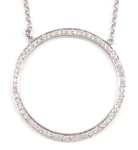 DIAMOND AND WHITE GOLD PENDANT 16e4f1