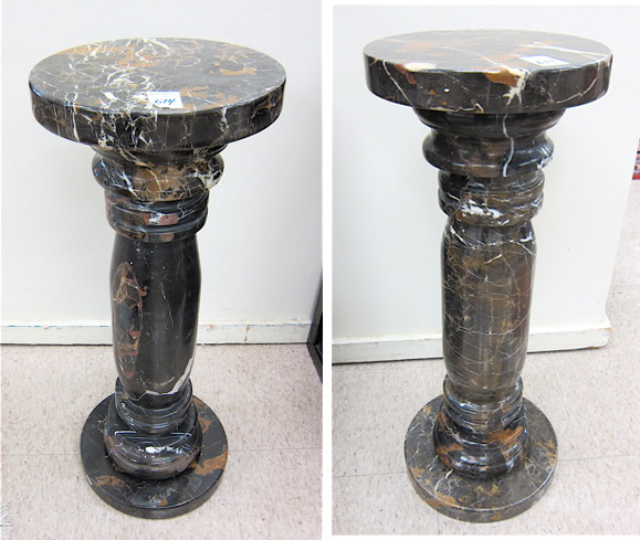 TWO MARBLE PEDESTALS both of Italian 16e526
