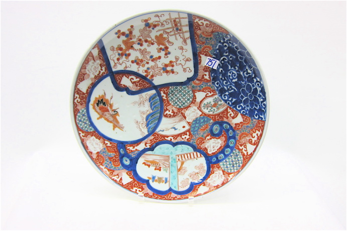 JAPANESE IMARI PORCELAIN CHARGER 16e572