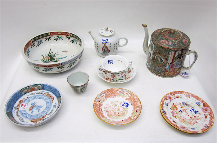 10 PIECE COLLECTION CHINESE PORCELAINS 16e5a6