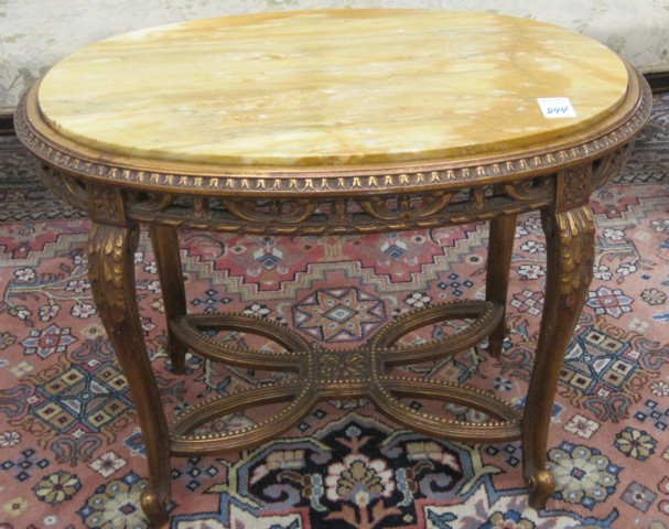 LOUIS XV STYLE GILTWOOD COFFEE TABLE