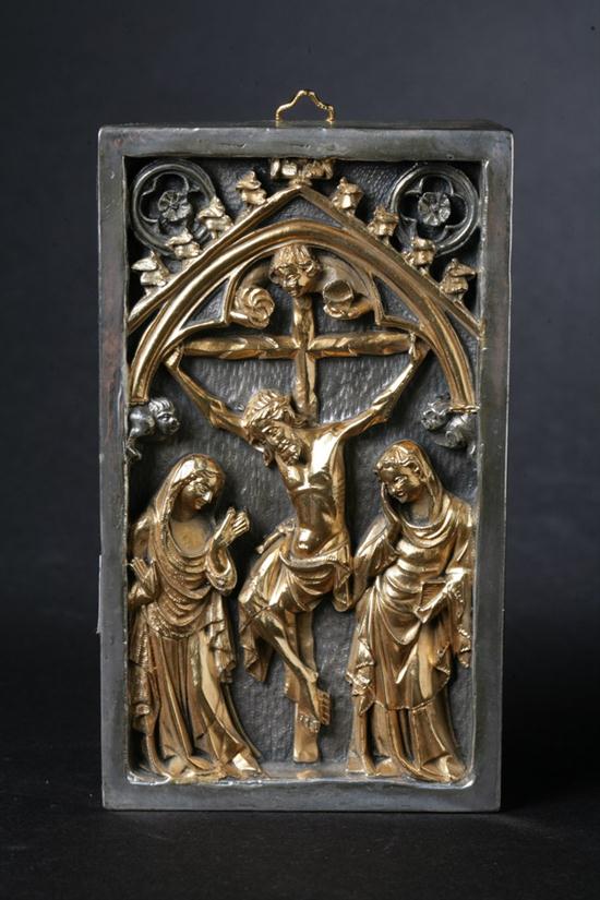 ITALIAN STERLING SILVER-GILT ICON