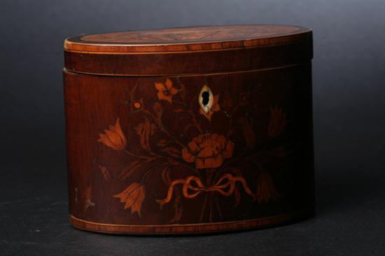 GEORGE III INLAID MAHOGANY TEA 16e61e