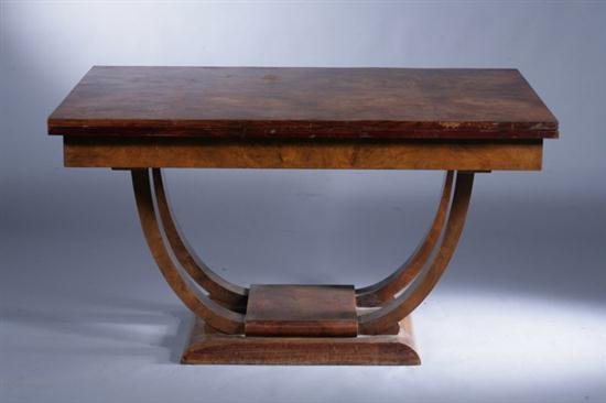 RETRO BURLWOOD DINING TABLE Circa 1940.