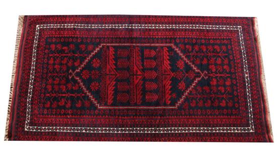 TWO AFGHAN MATS. - 5 ft. 2 in.