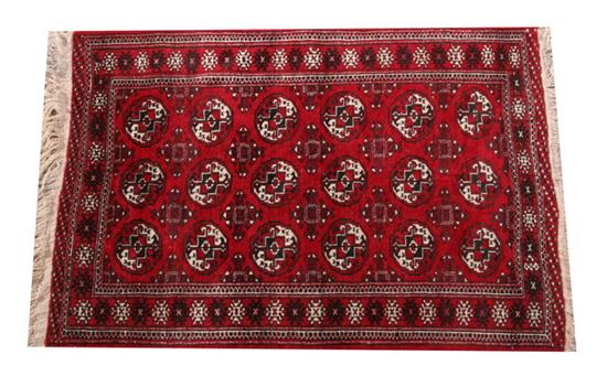 TWO AFGHAN MATS. - 3 ft. 6 in.