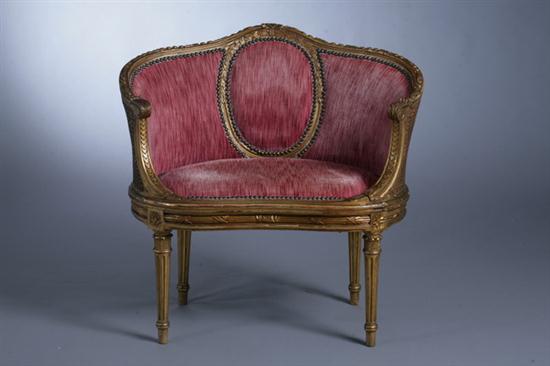 LOUIS XVI STYLE CARVED AND GILT-WOOD