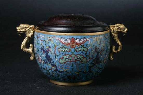 CHINESE CLOISONN ENAMEL CENSER 16e731