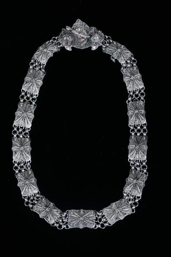 RUSSIAN SILVER FILIGREE PANEL LINK 16e7b3