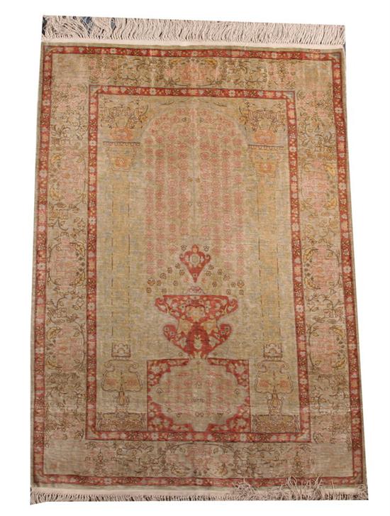 TURKISH SILK HEREKE RUG 3 ft. 2