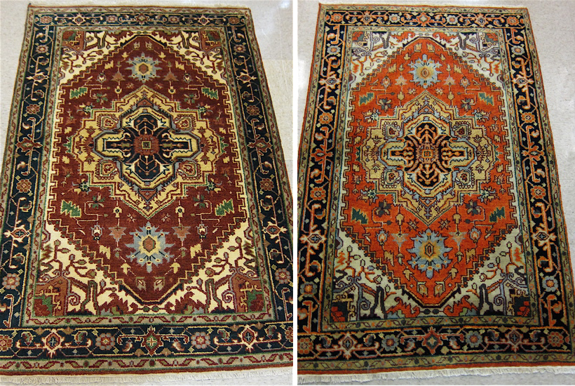 TWO HAND KNOTTED ORIENTAL AREA 16e8c8