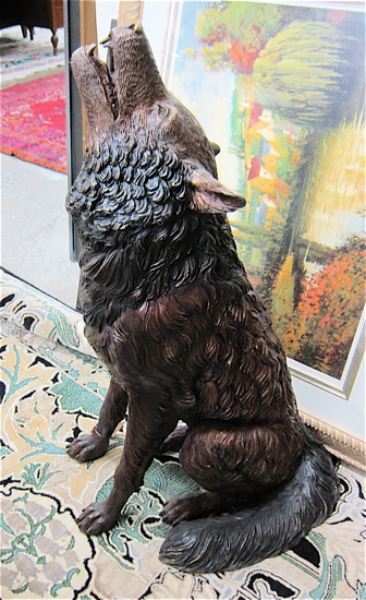 PATINATED BRONZE WILDLIFE SCULPTURE