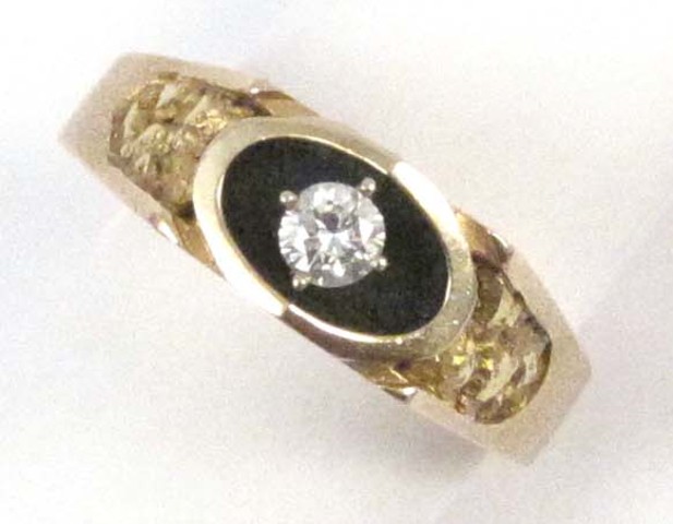 MAN S DIAMOND AND FOURTEEN KARAT 16e934