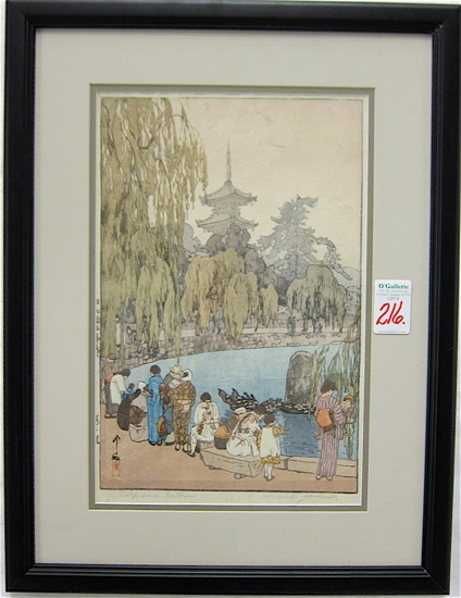 HIROSHI YOSHIDA COLOR WOODCUT (Japanese