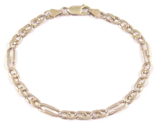 FOURTEEN KARAT GOLD CHAIN BRACELET 16e9f1