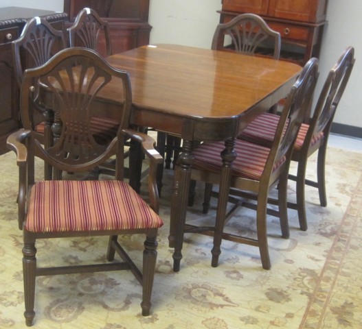 FEDERAL STYLE DINING TABLE AND CHAIR