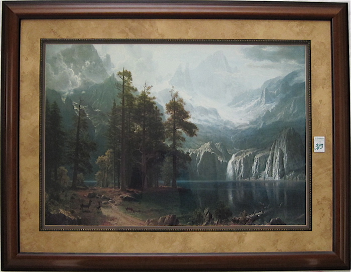 YOSEMITE COLOR LITHOGRAPH after