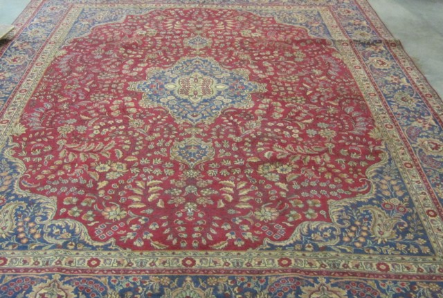 SEMI ANTIQUE PERSIAN CARPET floral 16ea70