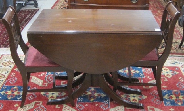 FEDERAL STYLE MAHOGANY DINING TABLE 16ea8b