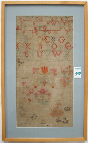 AN AMERICAN 19TH CENTURY SAMPLER 16eaec