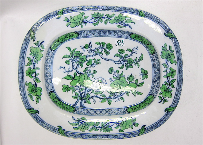 PEARL WARE OVAL SERVING PLATTER in Indian