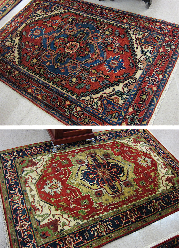 TWO HAND KNOTTED ORIENTAL AREA