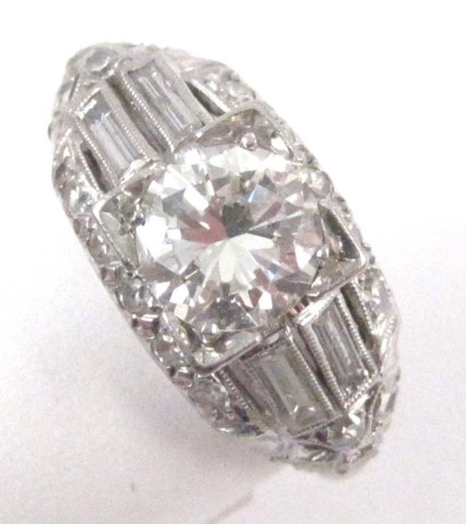DIAMOND AND PLATINUM RING featuring