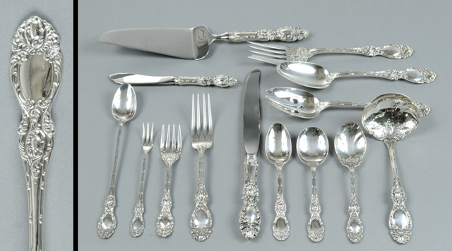 107 PIECE WALLACE STERLING FLATWARE 16eb89