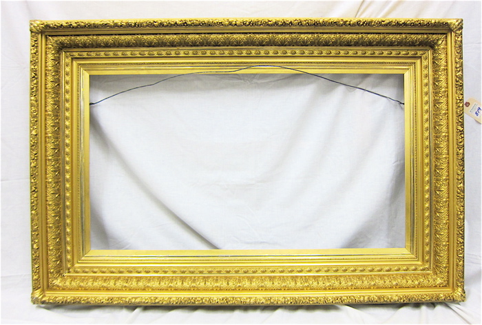 ANTIQUE GILDED WOOD AND GESSO PAINTING