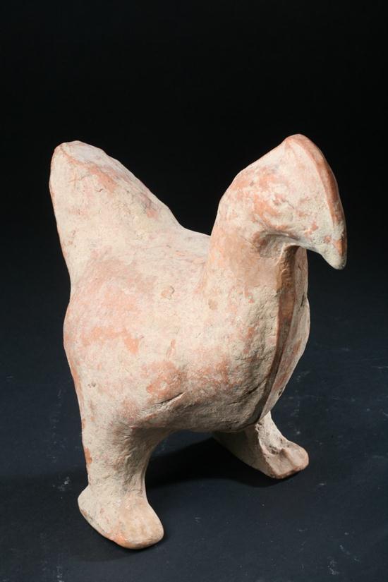 CHINESE POTTERY FIGURE OF CHICKEN