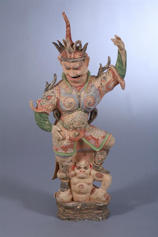 CHINESE POLYCHROME POTTERY FIGURE 16ec1a