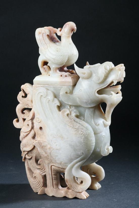 CHINESE ARCHAISTIC CELADON AND