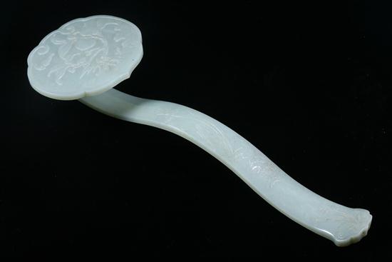 CHINESE CELADON JADE RUYI SCEPTRE  16ec8f