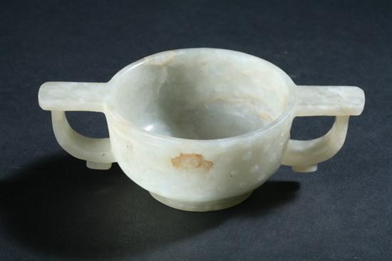 CHINESE CELADON JADE CUP Qing Dynasty  16ec9c