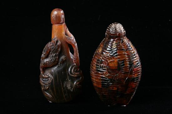 CHINESE HORN DRAGON SNUFF BOTTLE  16ed05